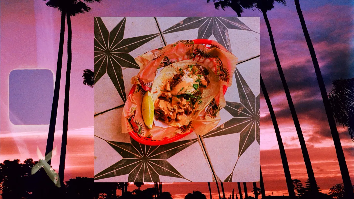 Tacos at sunset