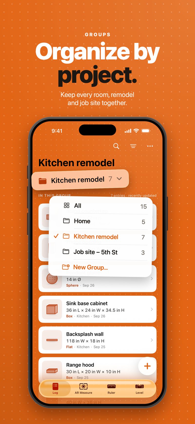 organize by project