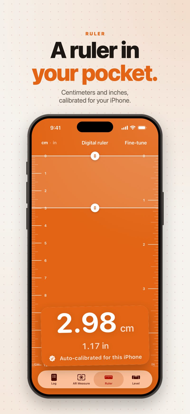 a ruler in your pocket